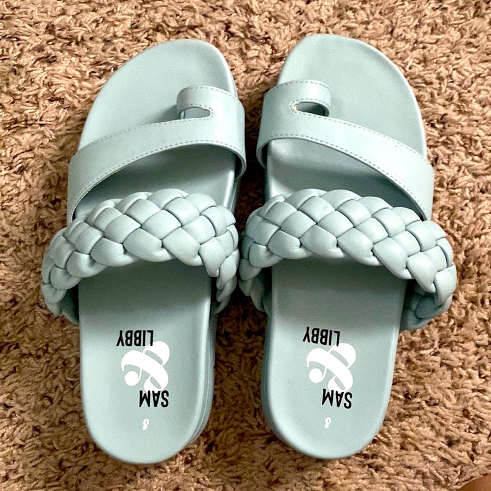 Sam & Libby sandals | color light blue | platform